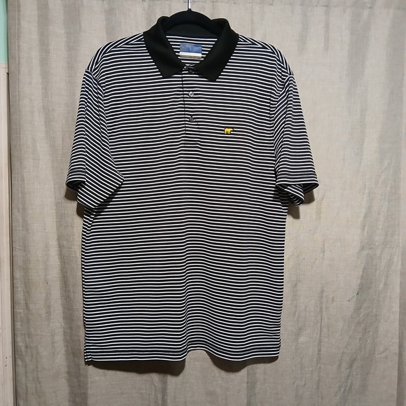 Jack Nicklaus Other - Jack Nicklaus StayDri Golf Polo Shirt Mens Large Striped Short SleeveBlack White